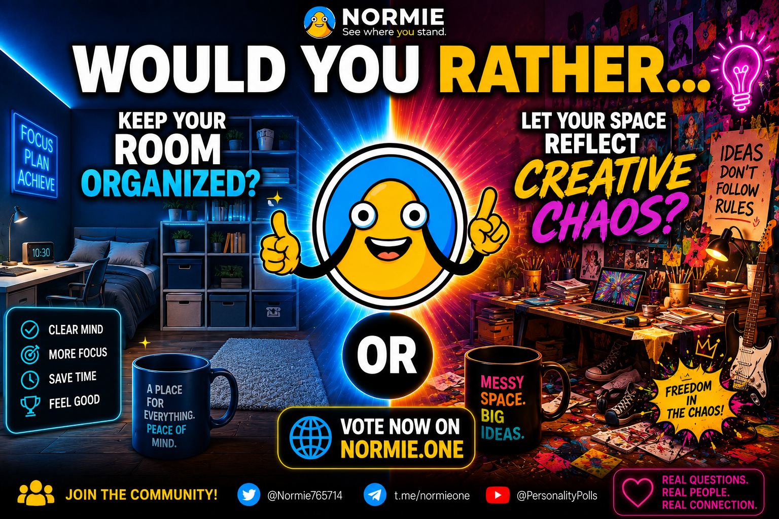 Would You Rather… Keep Your Room Organized OR Let Your Space Reflect Creative Chaos?
