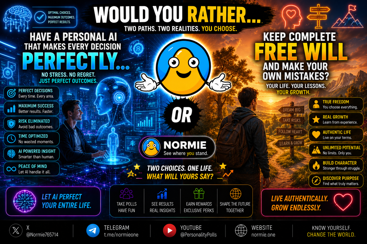 Would You Rather... Have a Personal AI That Makes Every Decision Perfectly... OR Keep Complete Free Will and Make Your Own Mistakes?