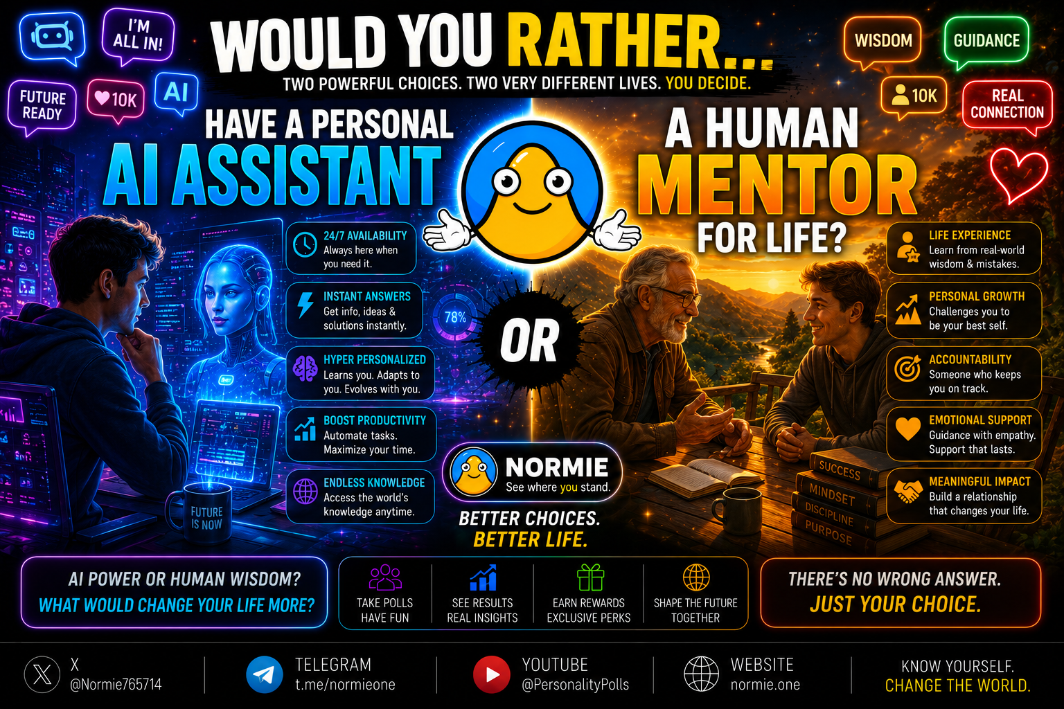 Would You Rather… Have a Personal AI Assistant… OR a Human Mentor for Life?