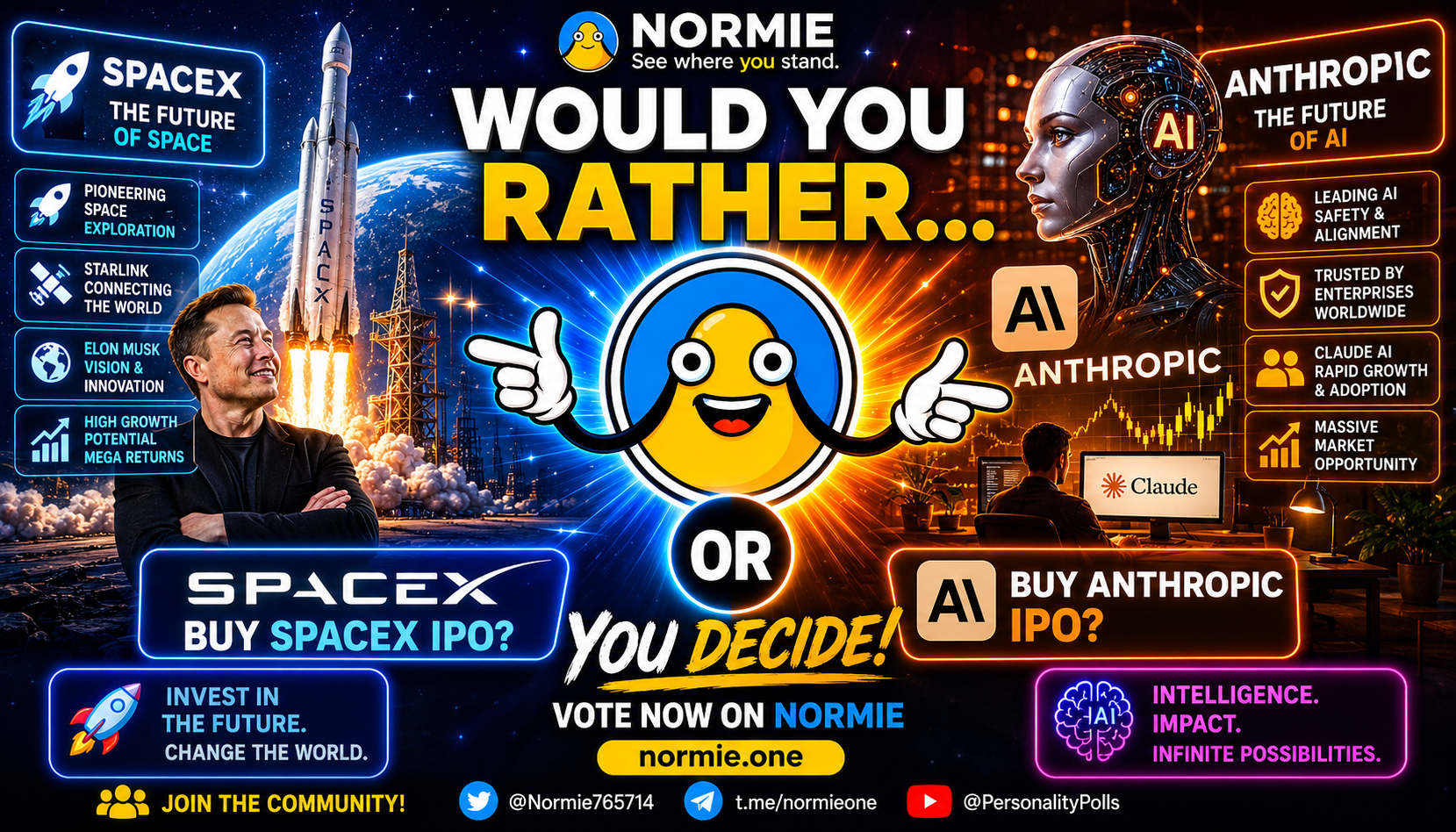 Would You Rather Buy SpaceX OR Anthropic IPO?