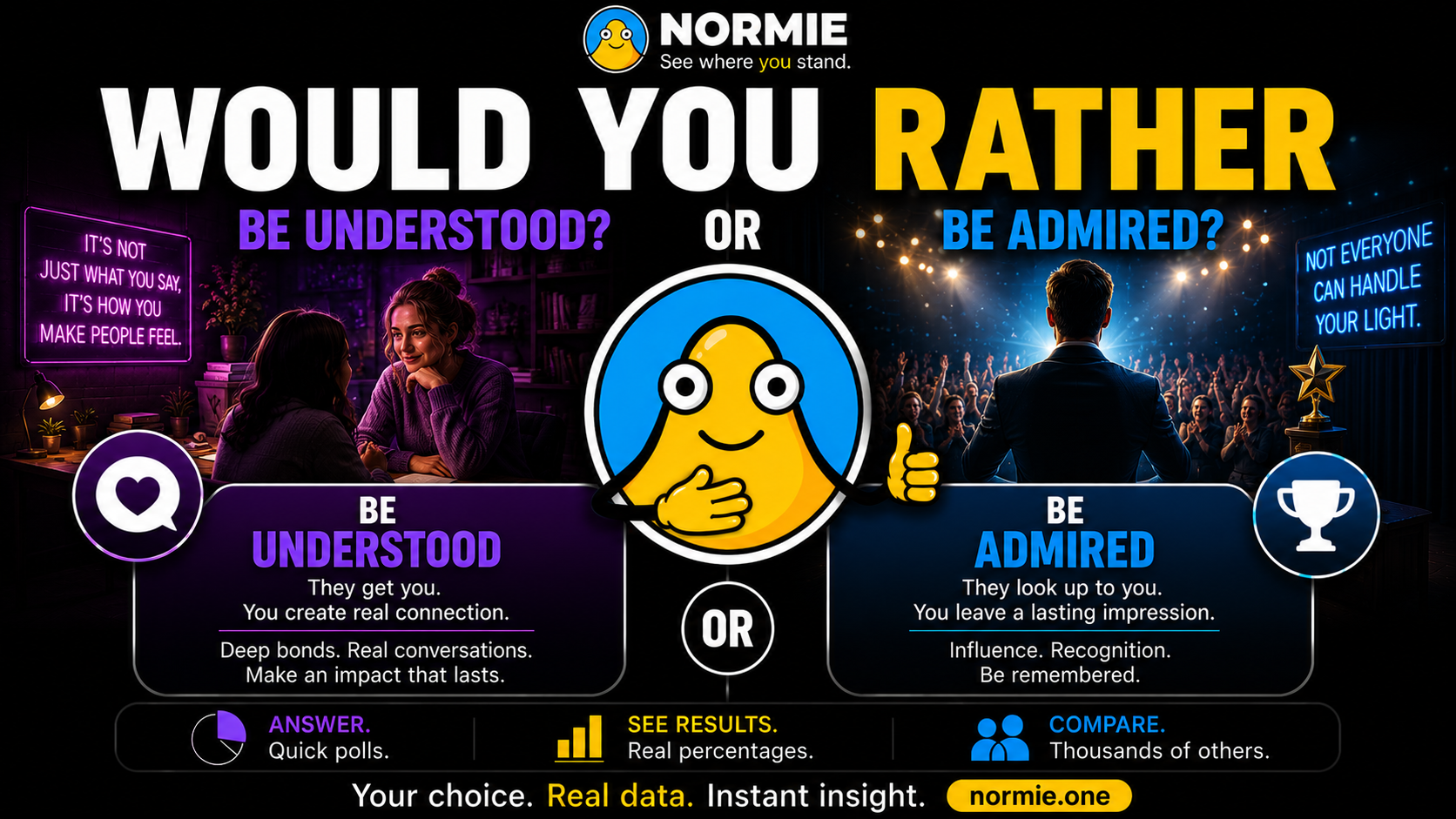 Would You Rather Be Understood… or Admired?